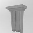 wf0.jpg Carved flutes tapered Colonial decorative corbel and bracket 3D print model