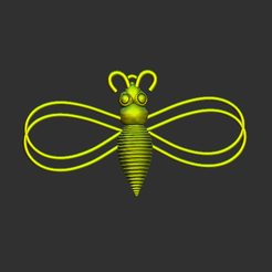 2.png STL-Datei Bee, Biene 3D-Modell STL-Datei・Modell zum Herunterladen und 3D-Drucken