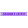 mt everest name.stl Mount Everest