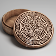 P1.png V-Carved Celtic Knot Jewelry Box 2 - Digital Files for CNC Router (svg, dxf, eps, ai, pdf, stl)