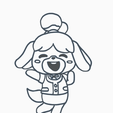 DAWDAF.png ISABELLE - COOKIE CUTTER / ANIMAL CROSSING /NINTENDO SWITCH