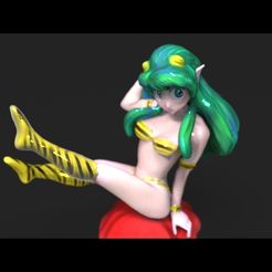 Lamù Render.jpg 3D file Lamù_Lum_Urusei Yatsura・3D printer design to download