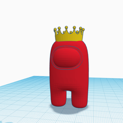Mighty-Gogo.png Fichier STL chapeau couronne parmi nous・Objet imprimable en 3D à télécharger