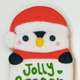 Captura-de-pantalla-2023-12-08-150656.png Christmas Cookie Cutter with Stamp Santa Claus Penguin and Elf with Sign to place Text