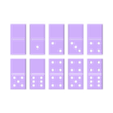 DominoesSht1.stl Bi-Color Dominoes (w Shells and Inserts) and Box