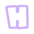 h_Low_case.stl Roblox - alphabet font - cookie cutter