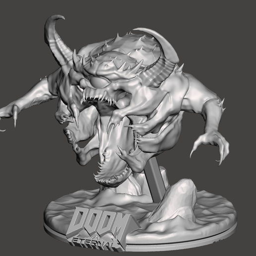 Pain Elemental - Doom Eternal - STL for 3D printing HIGH POLY 3D model