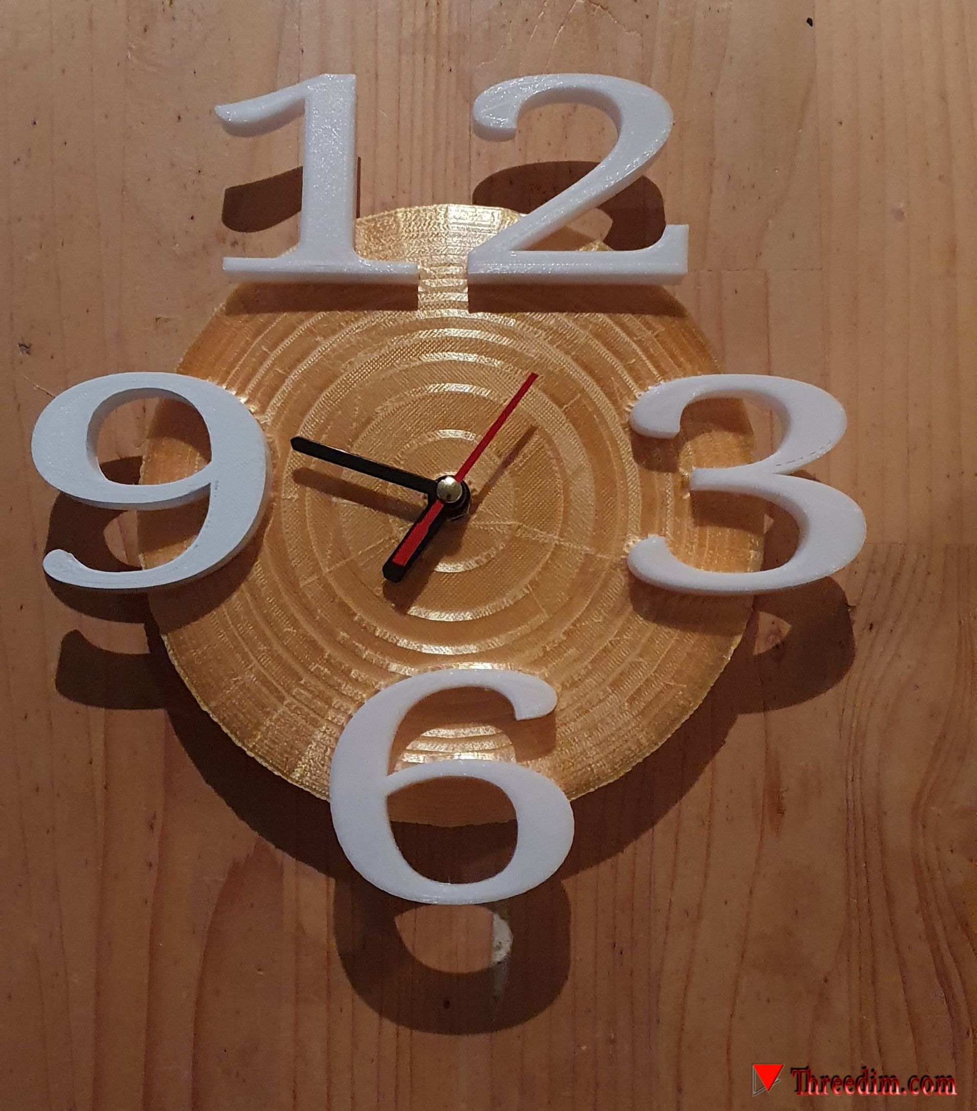 STL file Clock with separate numbers・3D printing idea to download・Cults