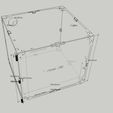Enclosure_WireFrame.jpg Enclosure For your Printer with Exhaust system, Magnet Door, Complete Work