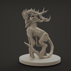 untitled.29.jpg Archivo STL Sacred deer・Plan imprimible en 3D para descargar
