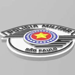 2.jpg STL file Logotipo Polícia Militar SP・3D printable model to download, Impressaurus