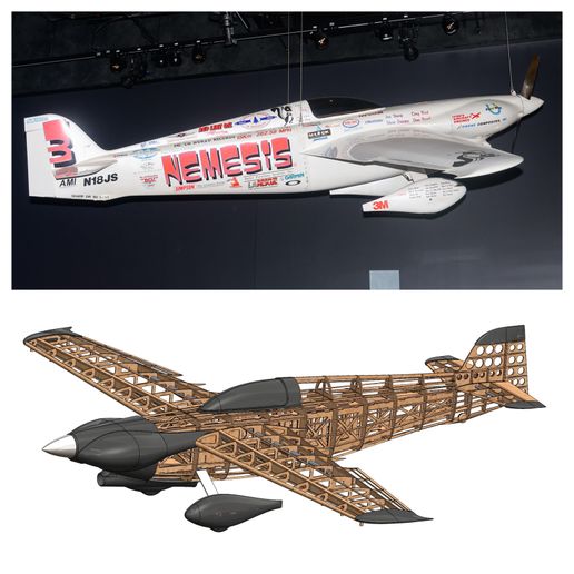 1/3 Sharp Nemesis DR-90 (85" / 2160mm) - DXF Plans and CAD Files