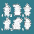 02-RDY-elf.jpg Christmas | New Year cookie cutters - santa’s little helpers set / bundle - 6 pieces