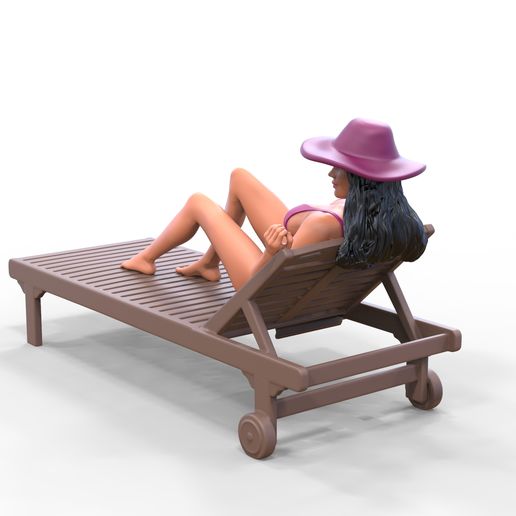w_SunB-1.1.7.jpg Fichier STL N3 Chillout femme Bain de soleil・Modèle à télécharger et à imprimer en 3D, 3DP-Miniatures