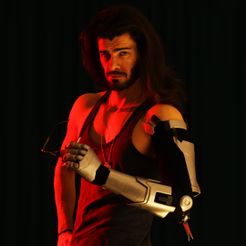 crop_1080_02.jpg 3D file Johnny Silverhand Cyberpunk Cosplay Arm・3D printing template to download