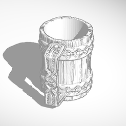 jarro_vikingo.png STL-Datei Wikinger Bierkrug・Modell für 3D-Drucker zum Herunterladen