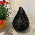 Vase-and-roses.jpg Waterdrop Perforated Vase - Part of the Perforated Décor Collection