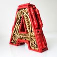 Letter A Steampunk, Letter A