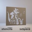 Banksy-Rat-with-stereo-2-32.jpg 🖌️ Stencils - Banksy - Rats - Mega Pack (x21)