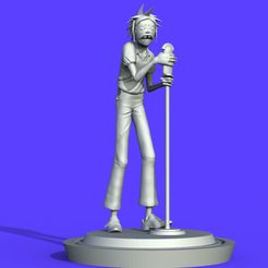 GORILLAZ.943.jpg Archivo STL Gorillaz, cantante・Diseño para descargar y imprimir en 3D