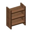 bookshelf-04.JPG Miniature shelf bedroom furniture for model making prop 3D print model