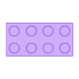 LegoBox_2x4_Top.stl Simple LEGO Brick Style Stackable Boxes