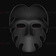 11.jpg Squid Game Mask - The Waiter No29 Mask - 3D print model