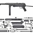 Anatomy-SMG-German-MP40.jpg MP40 - Functional Assembly