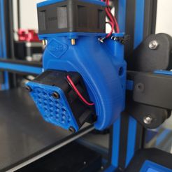Ender 3, 3 V2, 3 pro, 3 max, Dual 40mm Axiallüfter Hot End Kanal / Fang. CR-10, Micro Swiss Direktantrieb und Bowdenzug kompatibel. Keine Unterstützung für den Druck benötigt