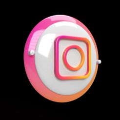 instegram.jpg 3D file Instagram Logo | 3D ICONS .v1・3D printer model to download