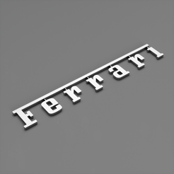 ferrari-badge-1.png Fichier STL Logo du badge arrière d'origine Ferrari・Design pour imprimante 3D à télécharger