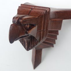 Chrysler-Building-Gargoyle-04-Detail.jpg STL file Chrysler Building Gargoyle・3D printer design to download