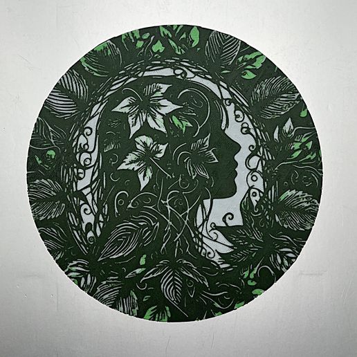 Floral Embrace (Disc Hueforge) 3D model