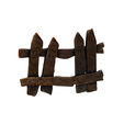 model.png Wooden fence no.2