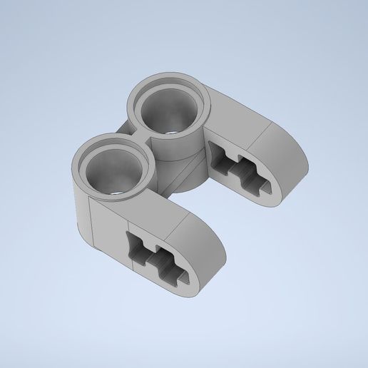 Бесплатный STL файл Lego PIN connector vertical double division 🧷 ...