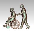 46545.jpg disabled woman 3D print model