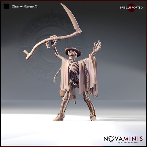 Skeleton Villager 12 3D model