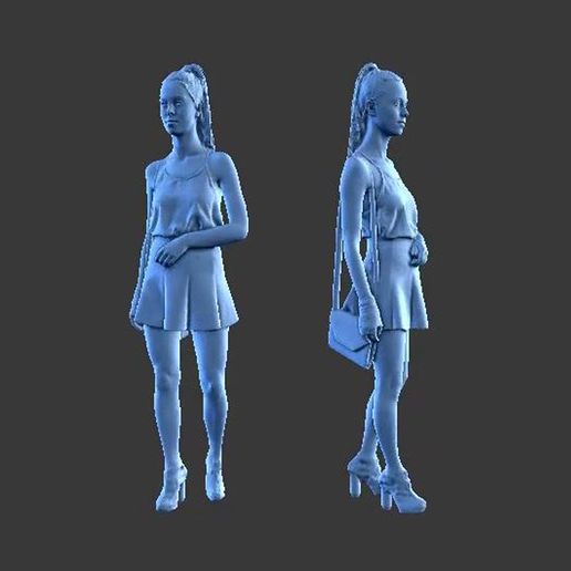 CHARACTER FIGURE GIRL W18 3D model