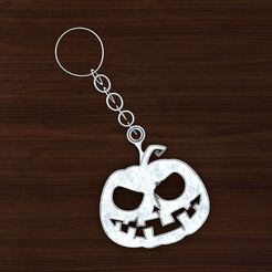 Skull-Keychain2.jpg Halloween Keychain for 3D Printing