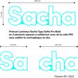 sacha-typo-sofia-115-mm.jpg Sacha, Luminous First Name, Lighting Led, Name Sign