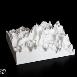 Everest.jpg Download free STL file 3D Map - Everest, Himalayas • 3D printer design, OTTO3D