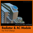 Cover-5.png 1/25 scale Radiator & AC Module for Tri-5 Chevys (AMT and Revell versions included)