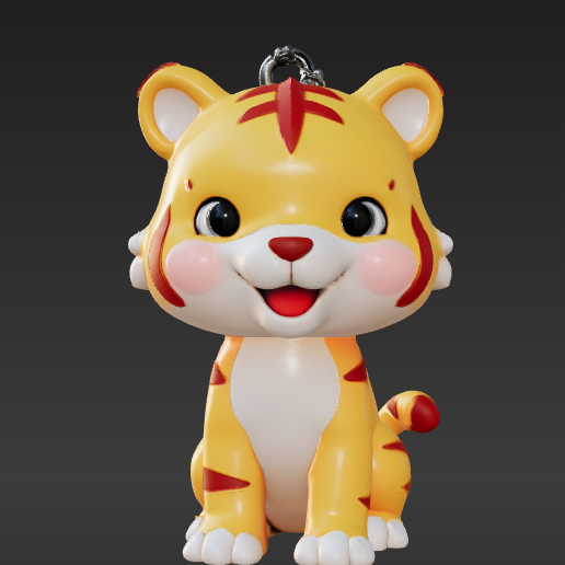 🐅 3D Printable SEVENTEEN Hoshi Tiger Keychain・ STL File for 3D