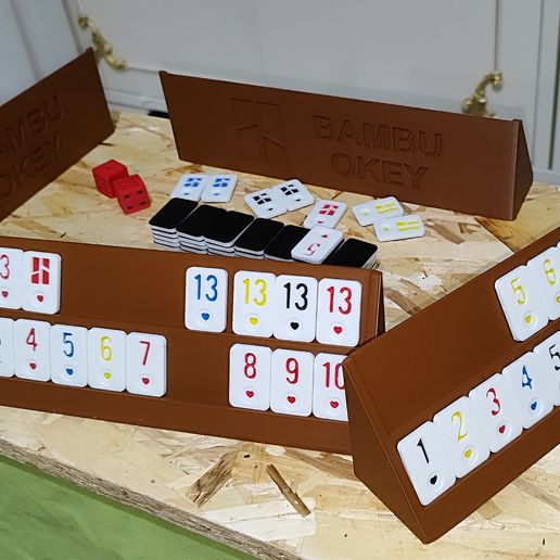 🎲 3D Printable Okey / Rummikub Game Set – Full Tiles, Racks & Dice ...
