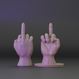 untitled.png Middlefinger hand gesture for 3D prints 3D print model