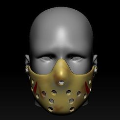 Screenshot_1.jpg STL file Quarantine Mask Jason Voorhes Mask・3D printer design to download