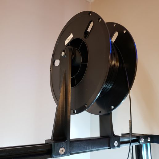 Free STL File Centered Top Mount Spool Holder For Geeetech A30 And CR Free STL File Centered Top Mount Spool Holder For Geeetech A30 And CR