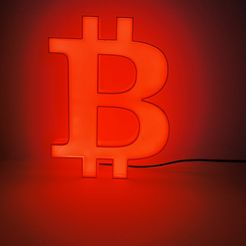 IMG_20211102_112019-1.jpg Archivo STL Lampara logo bitcoin・Plan para descargar y imprimir en 3D