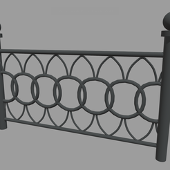 Fence_07_Render_01.png Fichier STL Clôture // Design 07・Modèle imprimable en 3D à télécharger