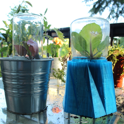 Invernadero Mini DIY1.png Бесплатный STL файл Greenhouse Mini DIY・Дизайн 3D-принтера для скачивания